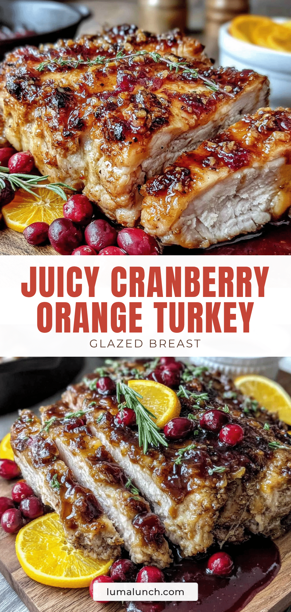 cranberry orange glazed turkey breast recipe