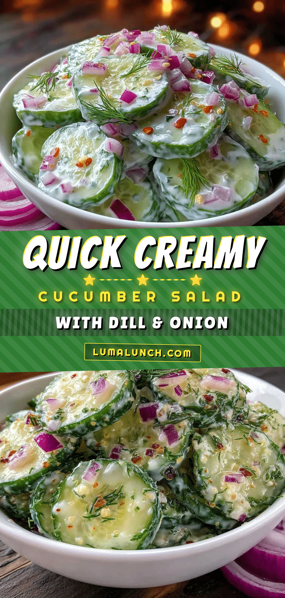 creamy cucumber salad recipe
