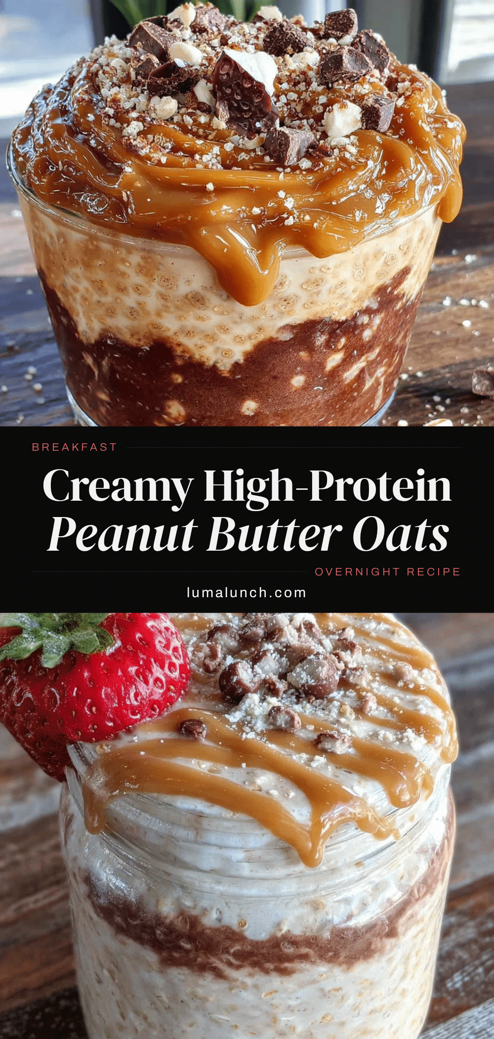 creamy high-protein peanut butter overnight oats recipe