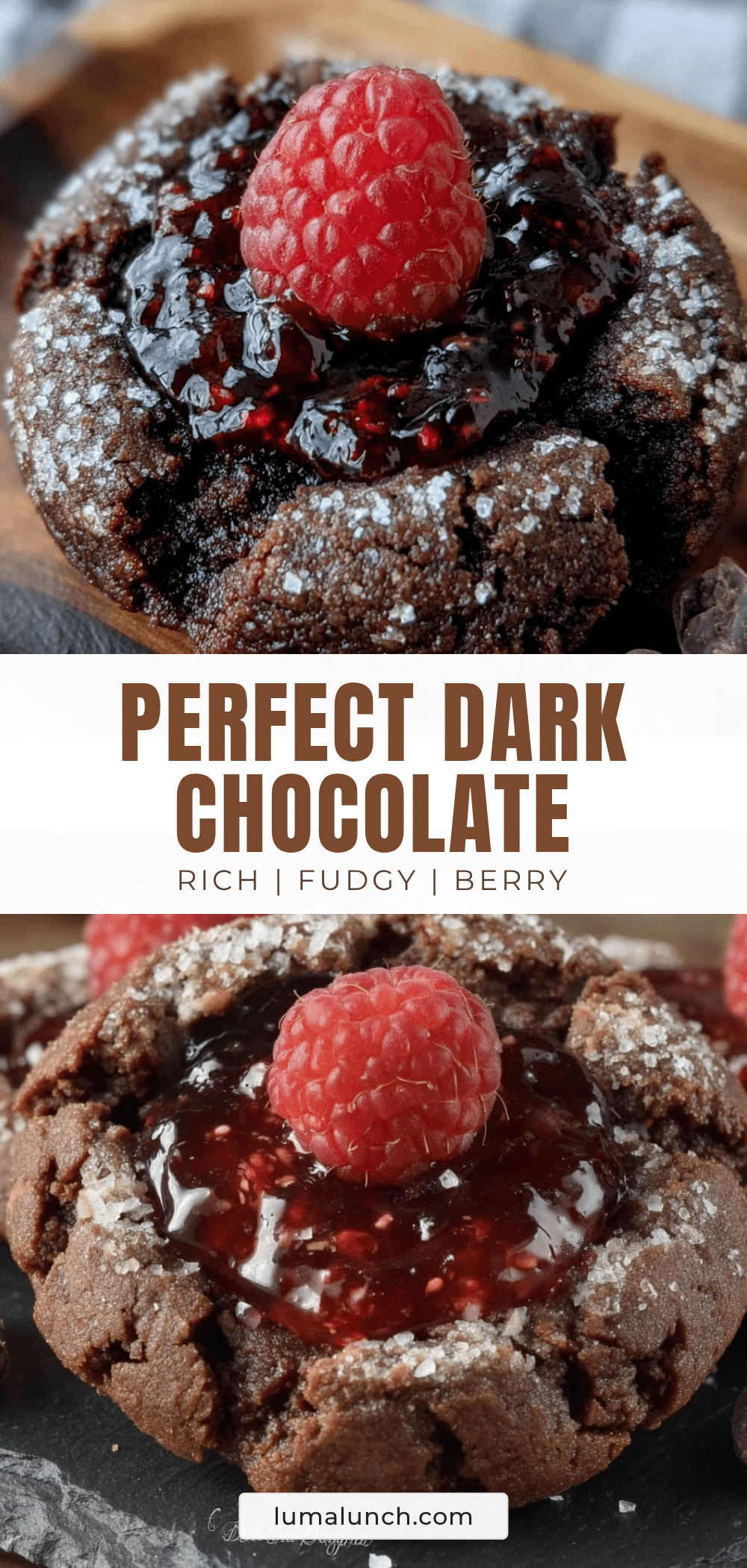 dark chocolate raspberry thumbprint cookies recipe