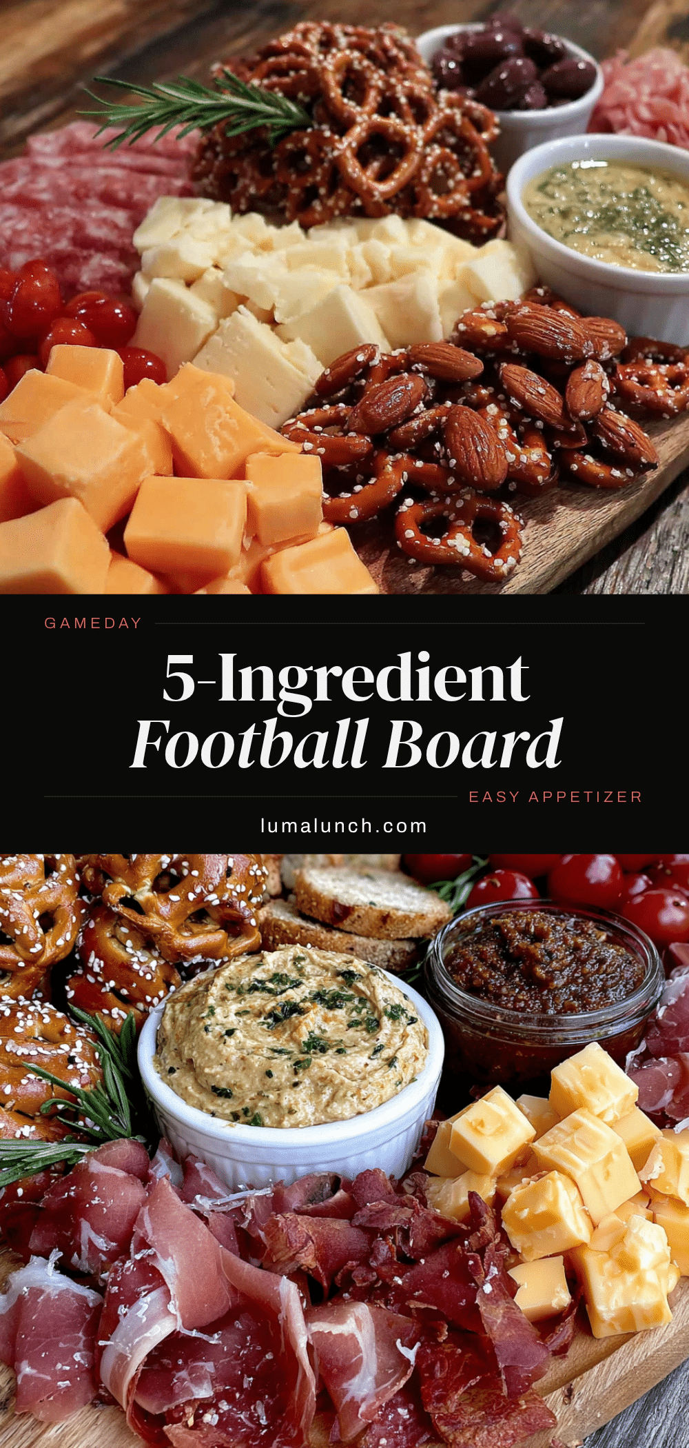 easy 5-ingredient football charcuterie board recipe