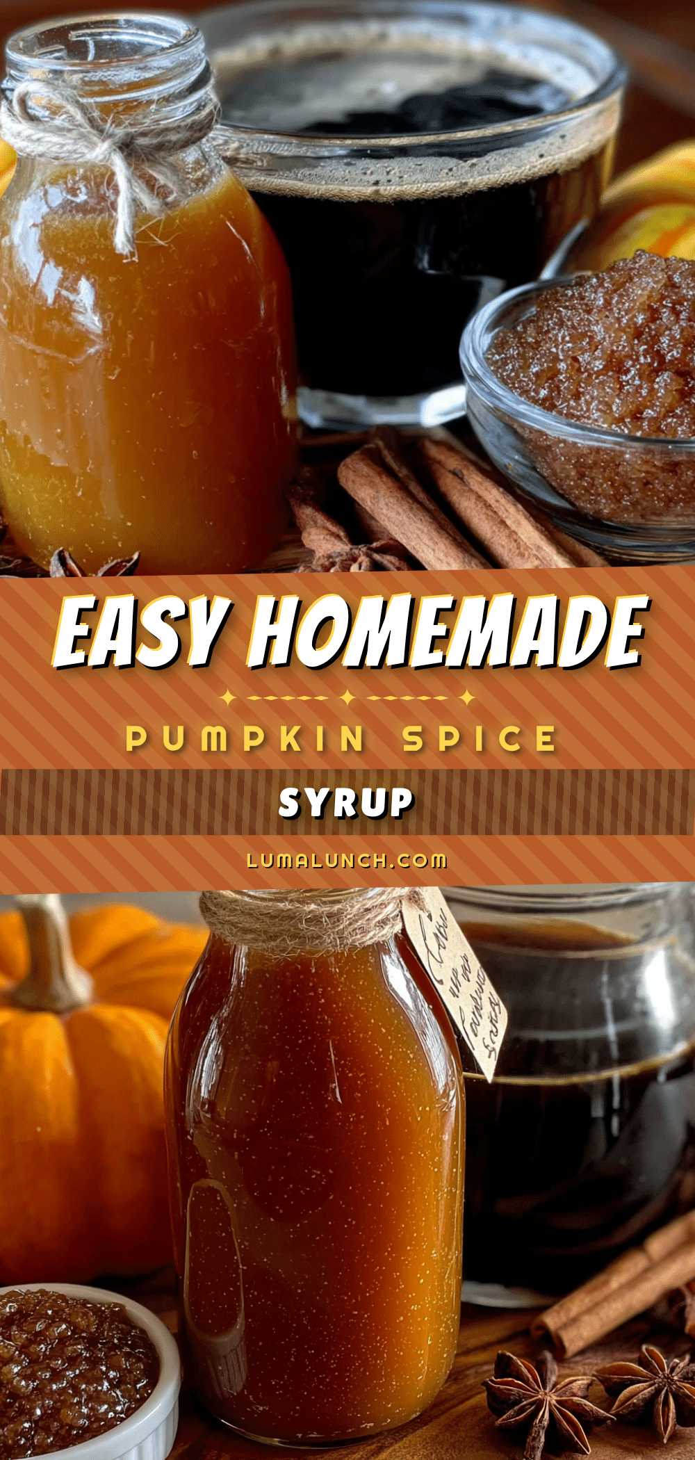 Easy Homemade Pumpkin Spice Syrup recipe