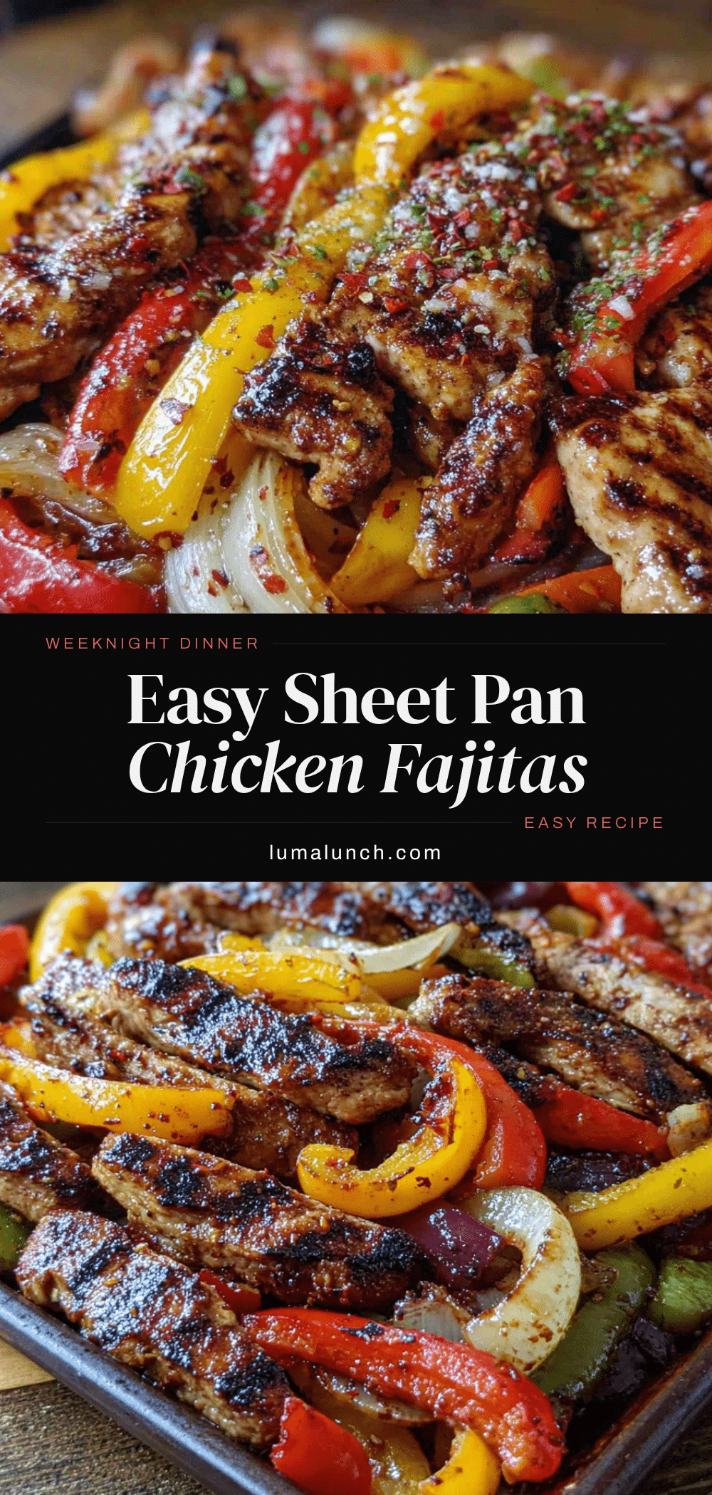 easy sheet pan chicken fajitas recipe