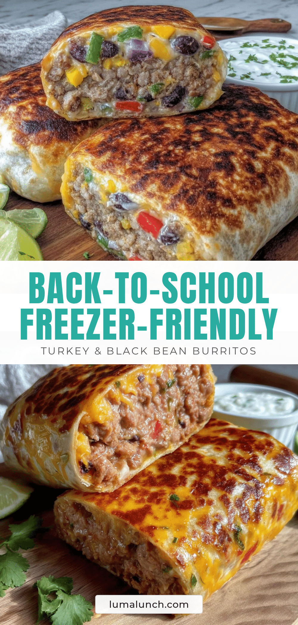freezer turkey black bean burritos recipe