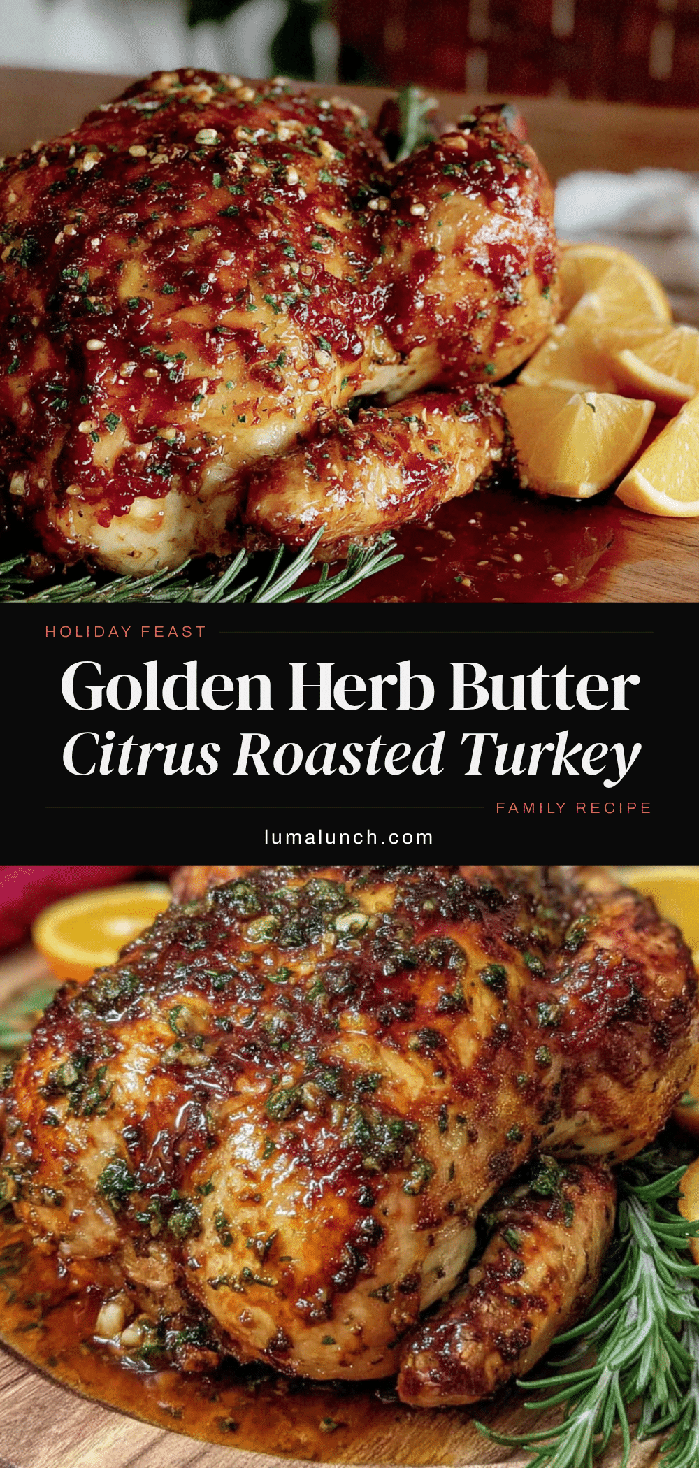 golden herb butter citrus roasted turkey recipe