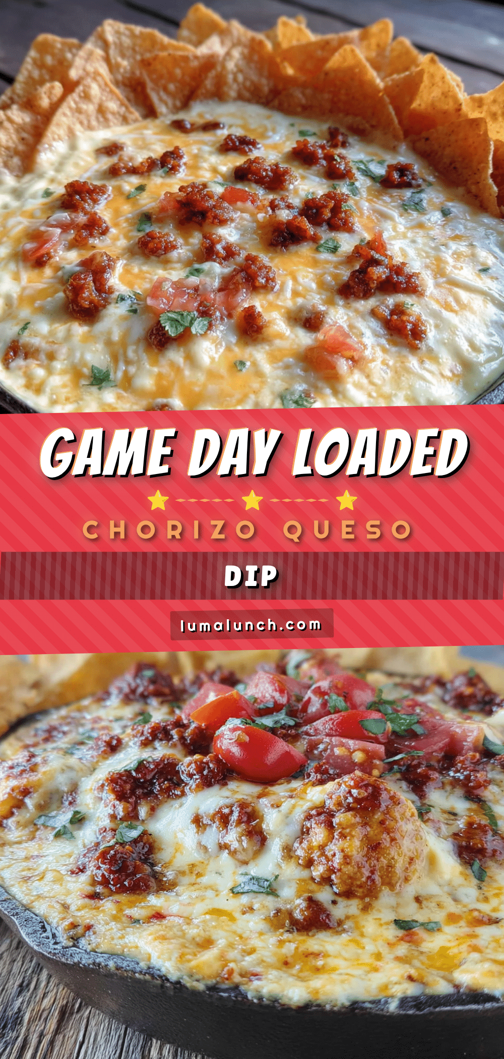loaded chorizo queso dip recipe