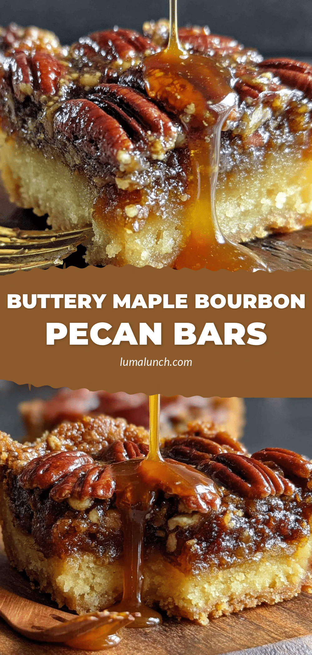 maple bourbon pecan pie bars recipe