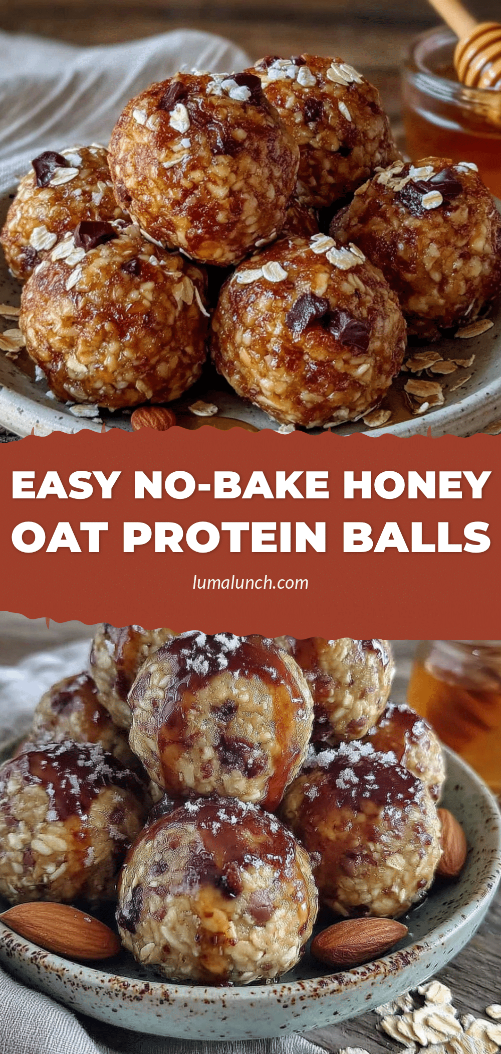 no-bake honey oat protein balls recipe
