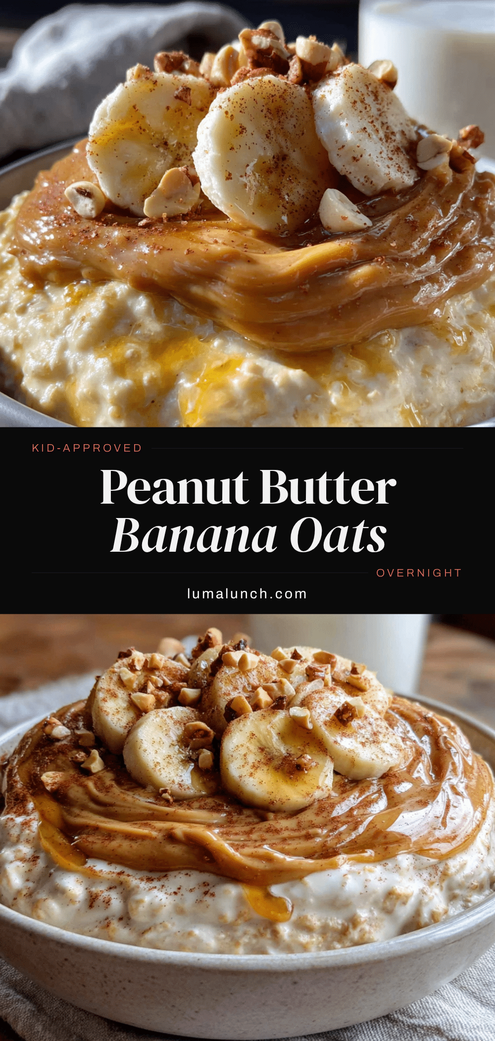 overnight peanut butter banana oats recipe