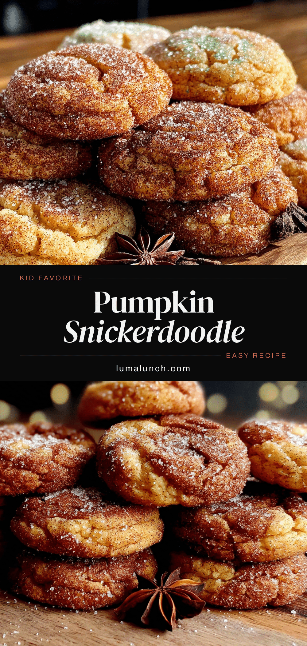 pumpkin snickerdoodle cookies recipe