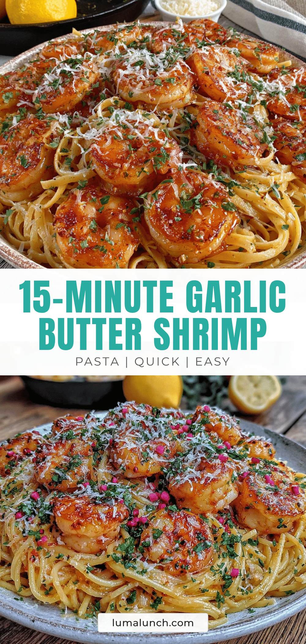 quick garlic butter shrimp pasta recipe