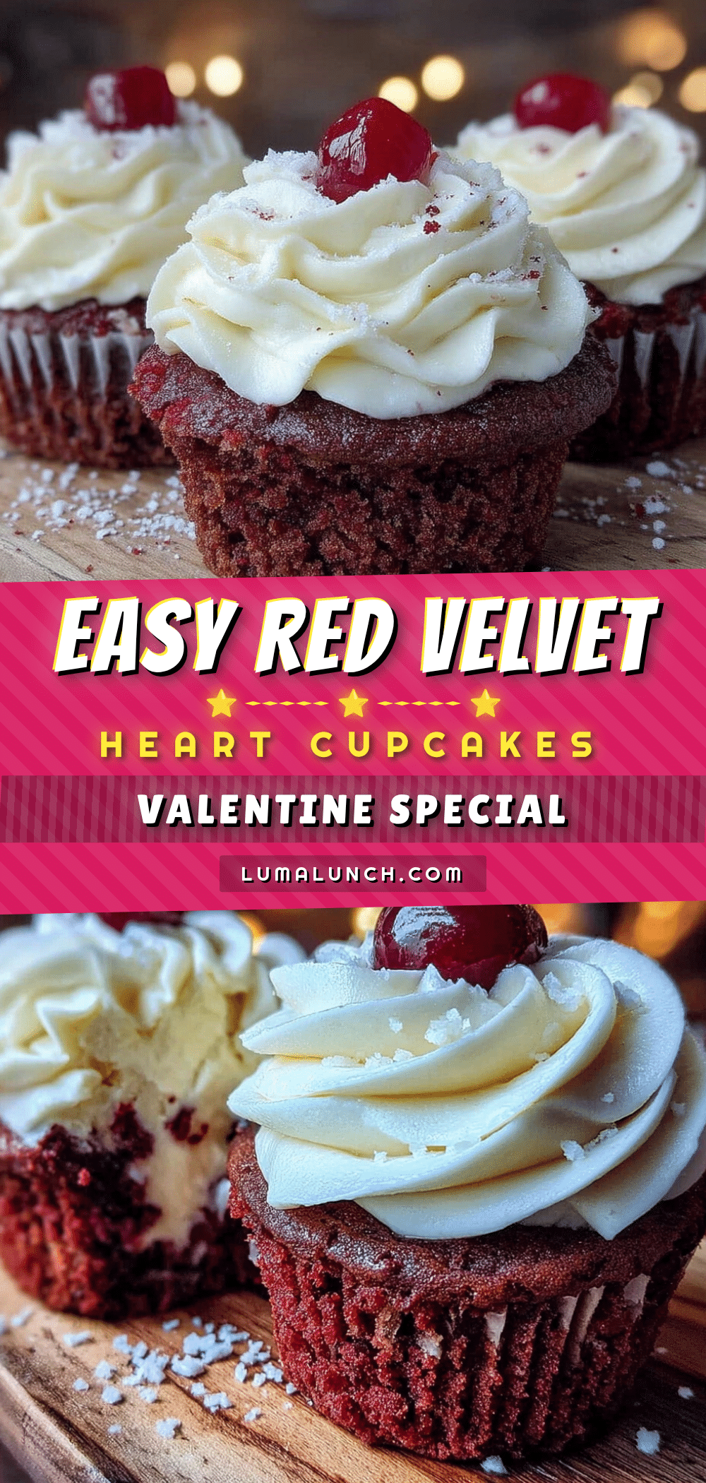 red velvet heart cupcakes recipe