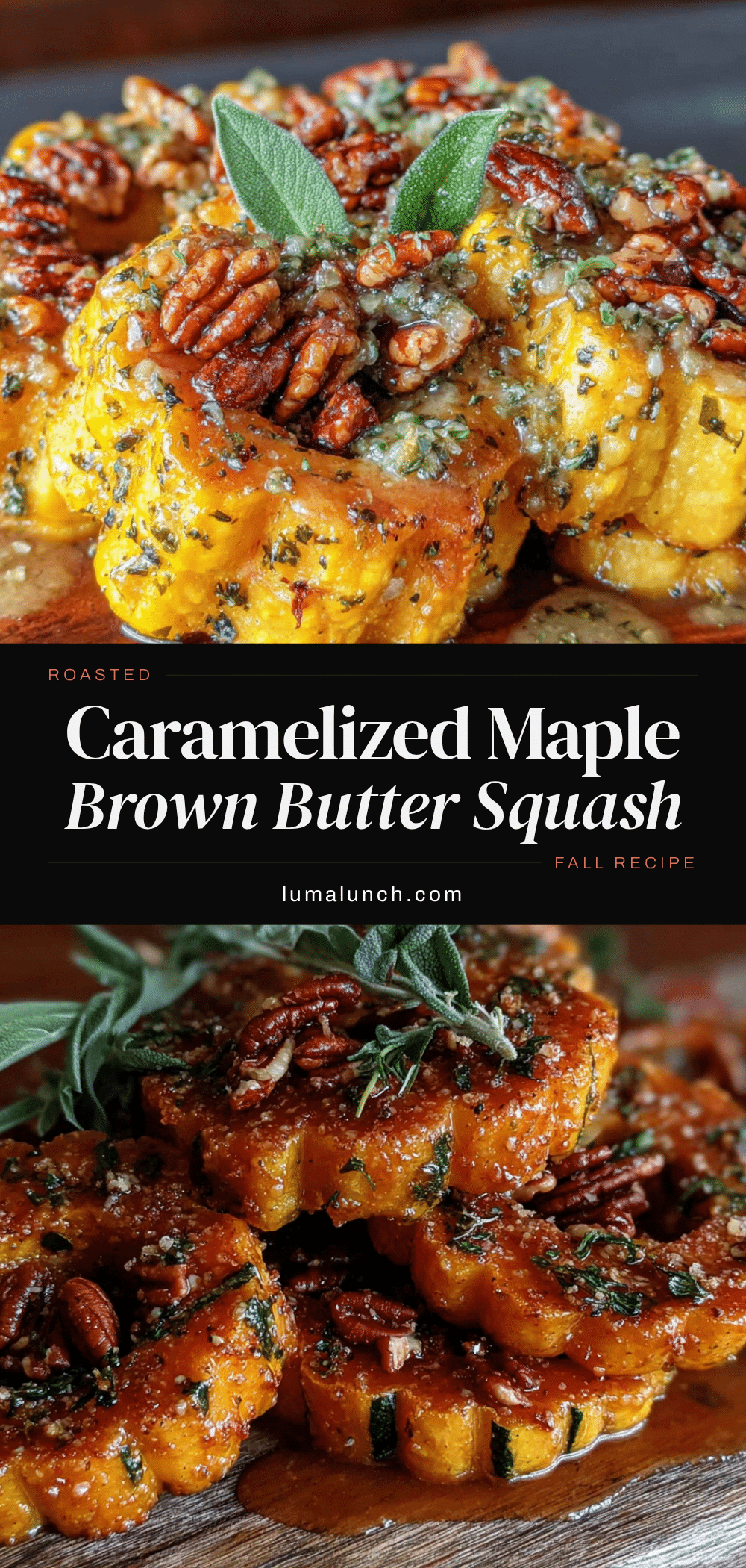 roasted delicata squash with maple brown butter recipe