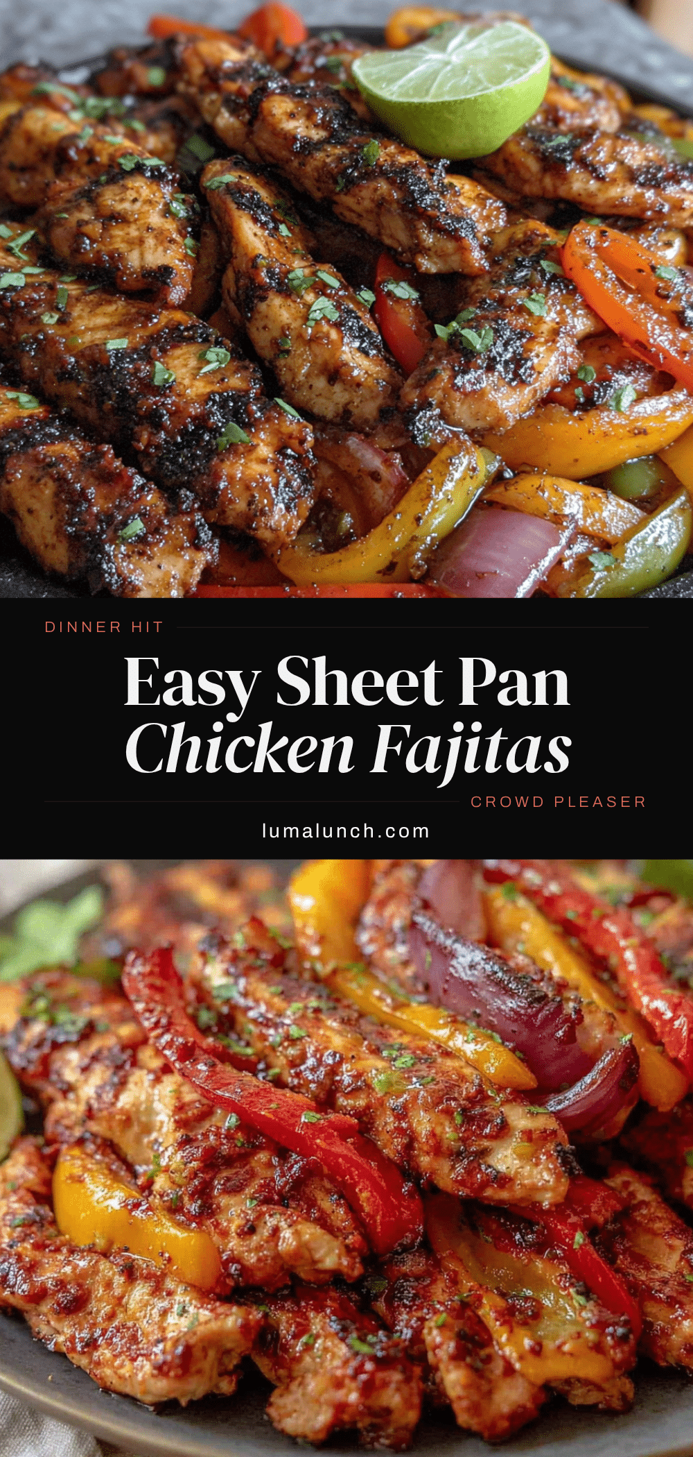 sheet pan chicken fajitas recipe