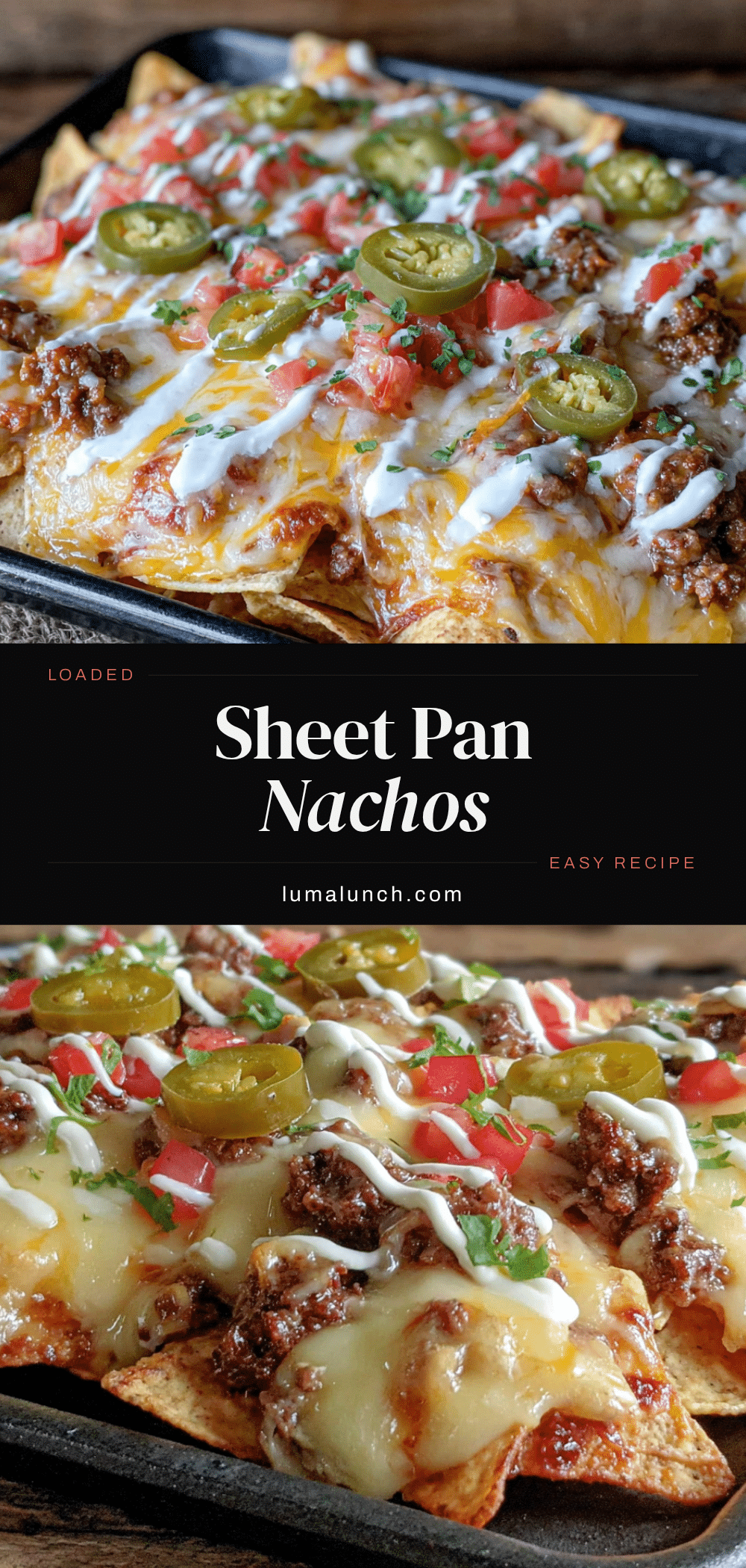 sheet pan nachos with ground beef recipe