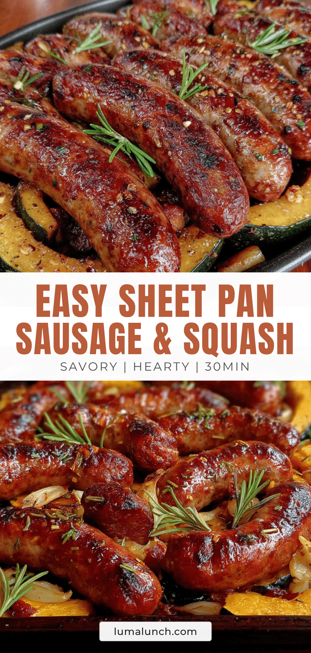 sheet pan sausage and acorn squash recipe