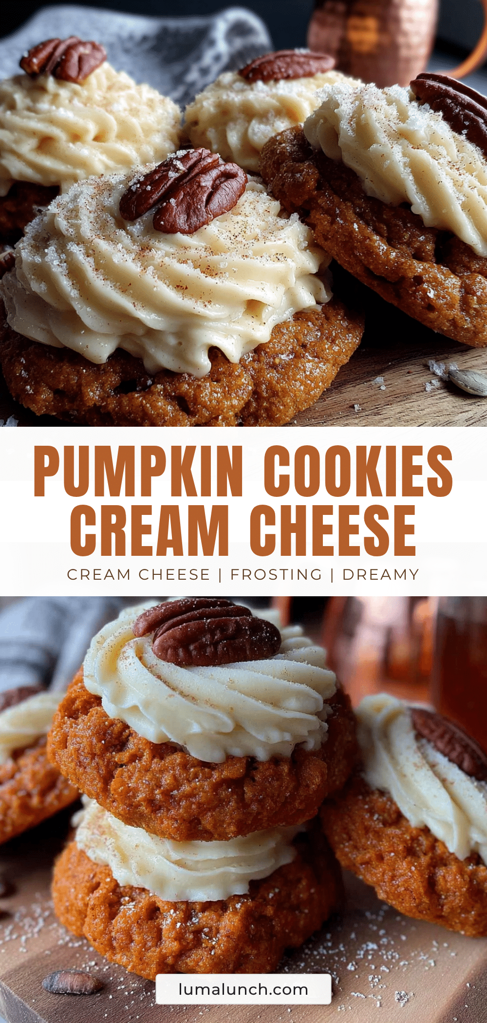 soft pumpkin cookies with cream cheese frosting recipe