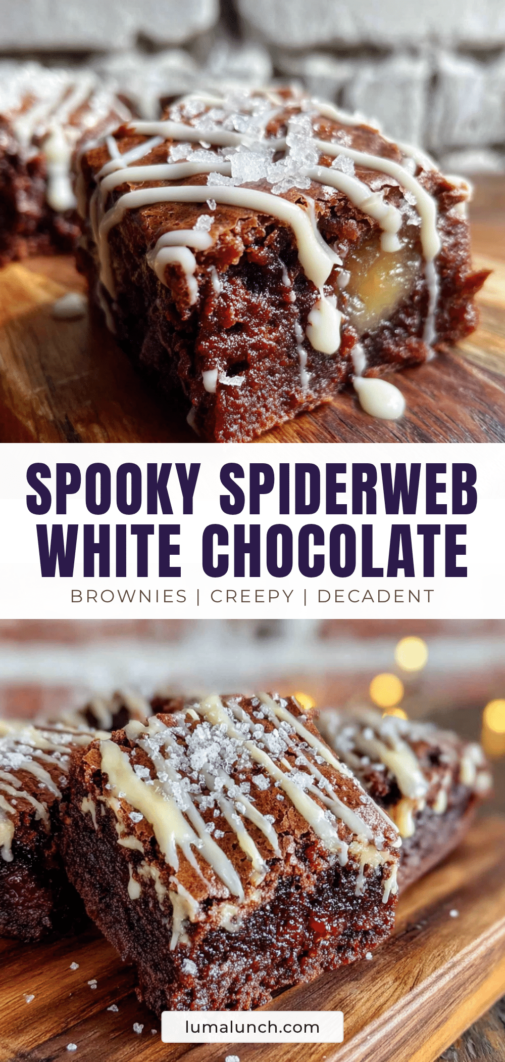 spiderweb brownies recipe