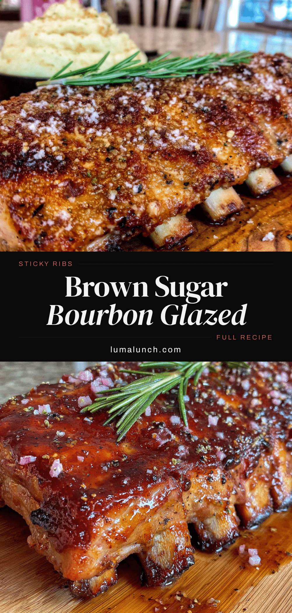 sticky brown sugar bourbon ribs recipe