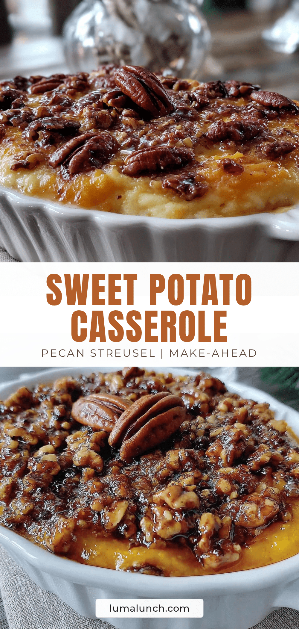 sweet potato casserole with pecan streusel recipe