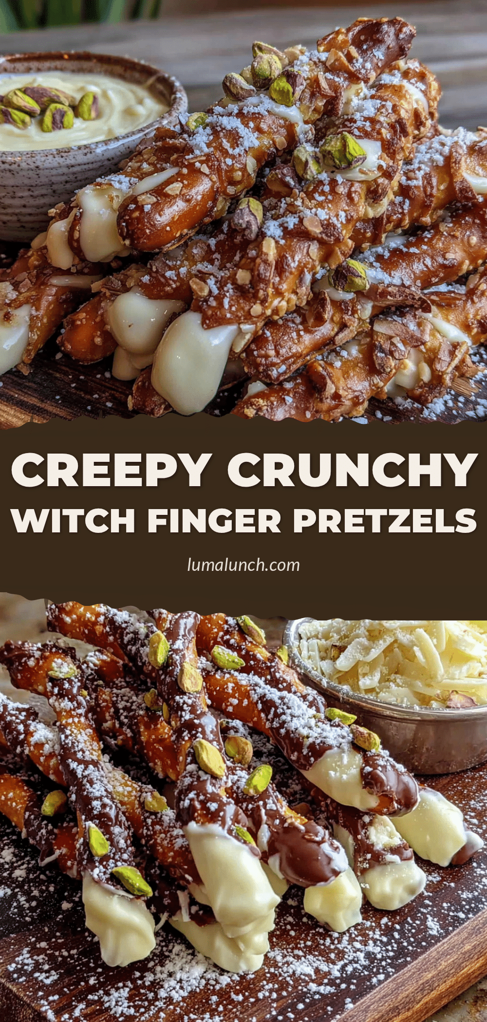 witch finger pretzel rods recipe