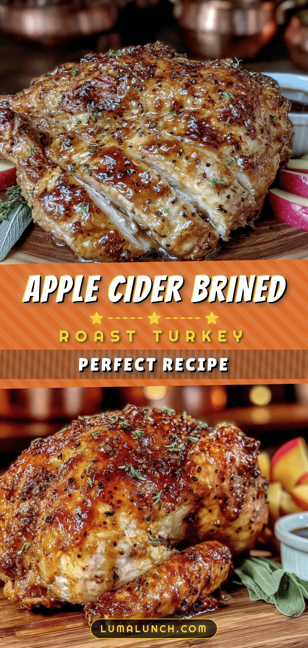 apple cider brined roast turkey recipe