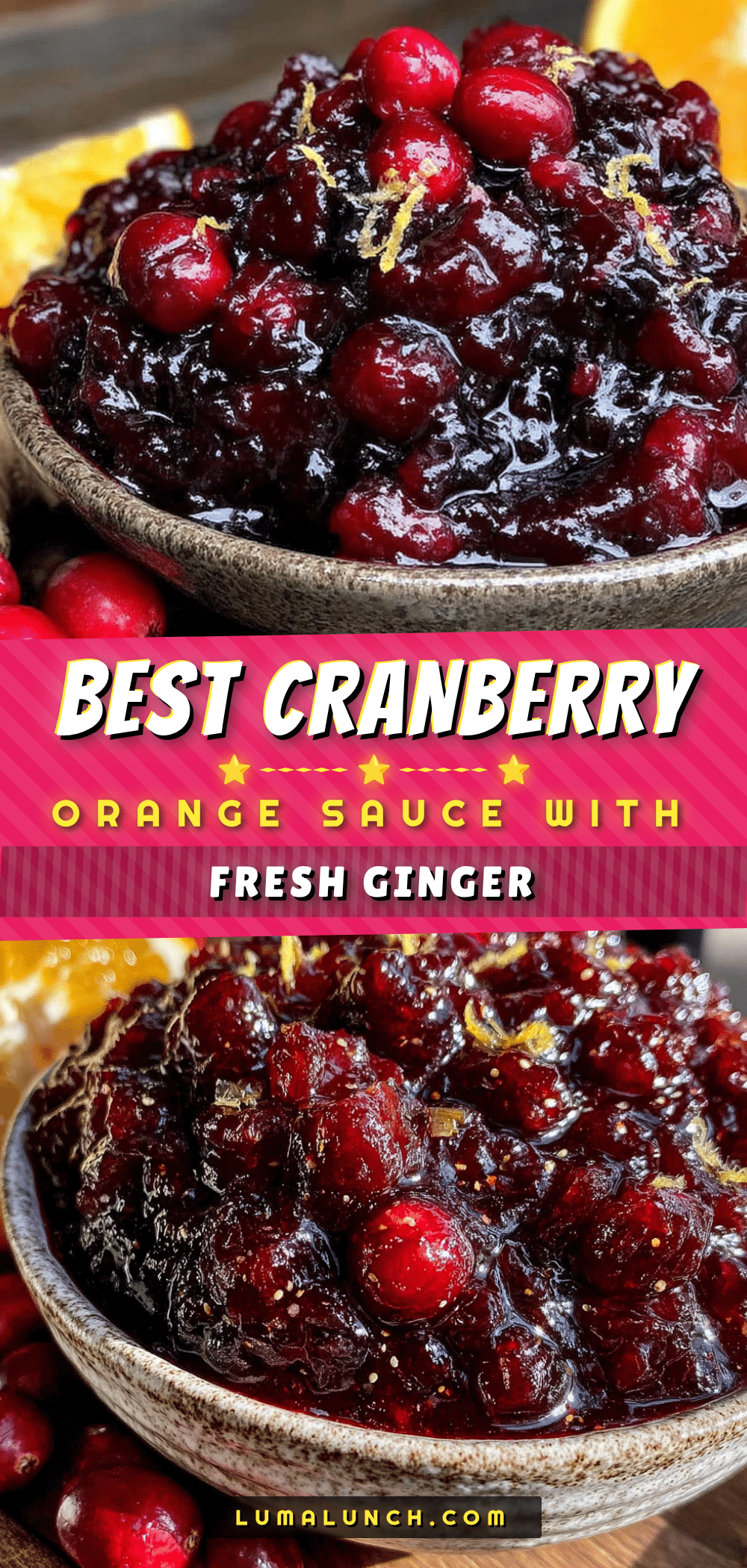 best cranberry orange sauce with fresh ginger recipe
