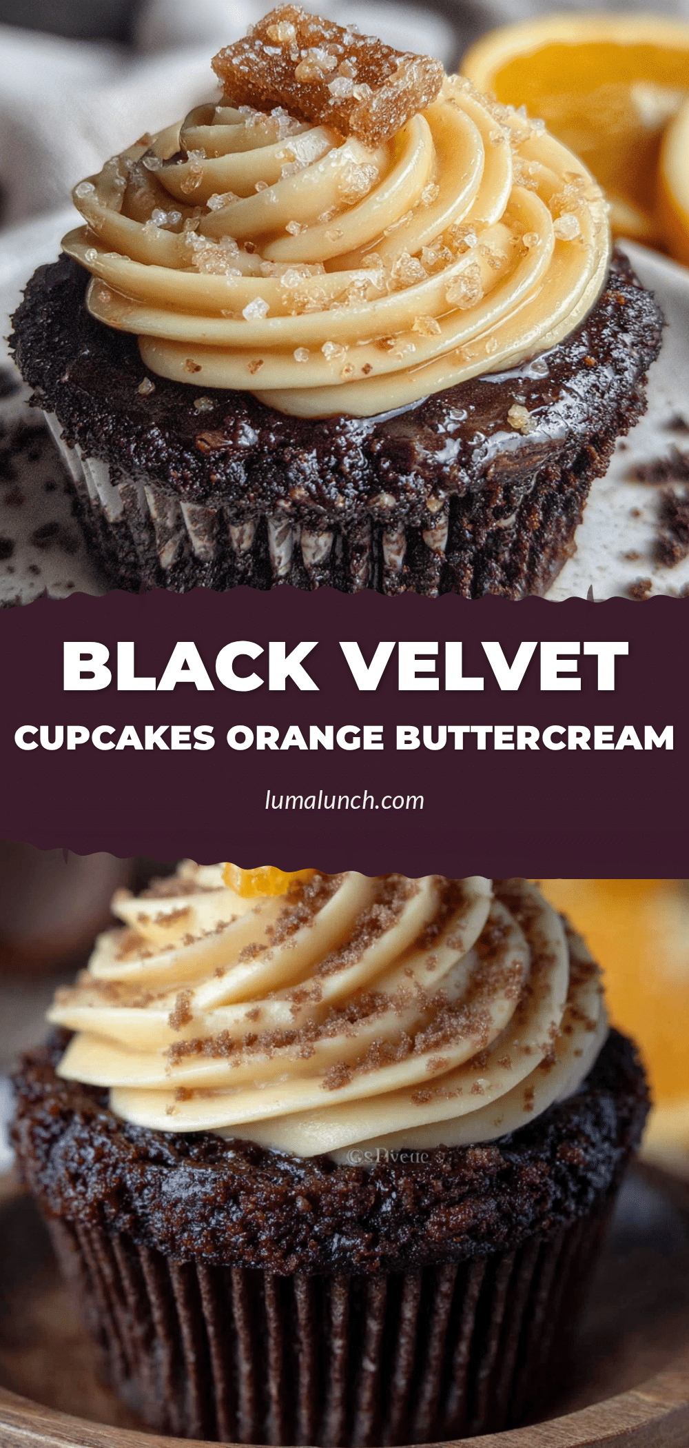 black velvet cupcakes with orange buttercream recipe
