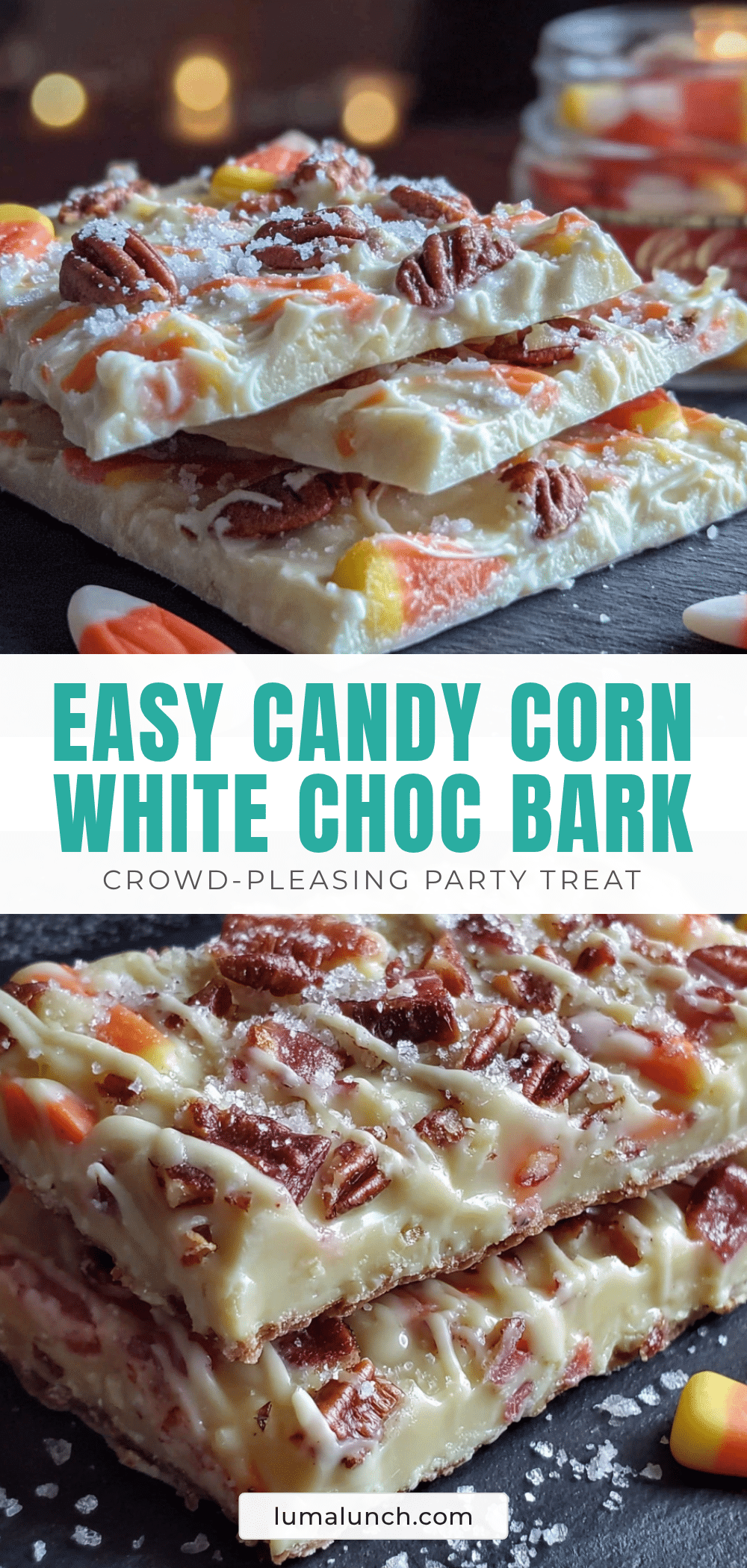 candy corn white chocolate bark recipe