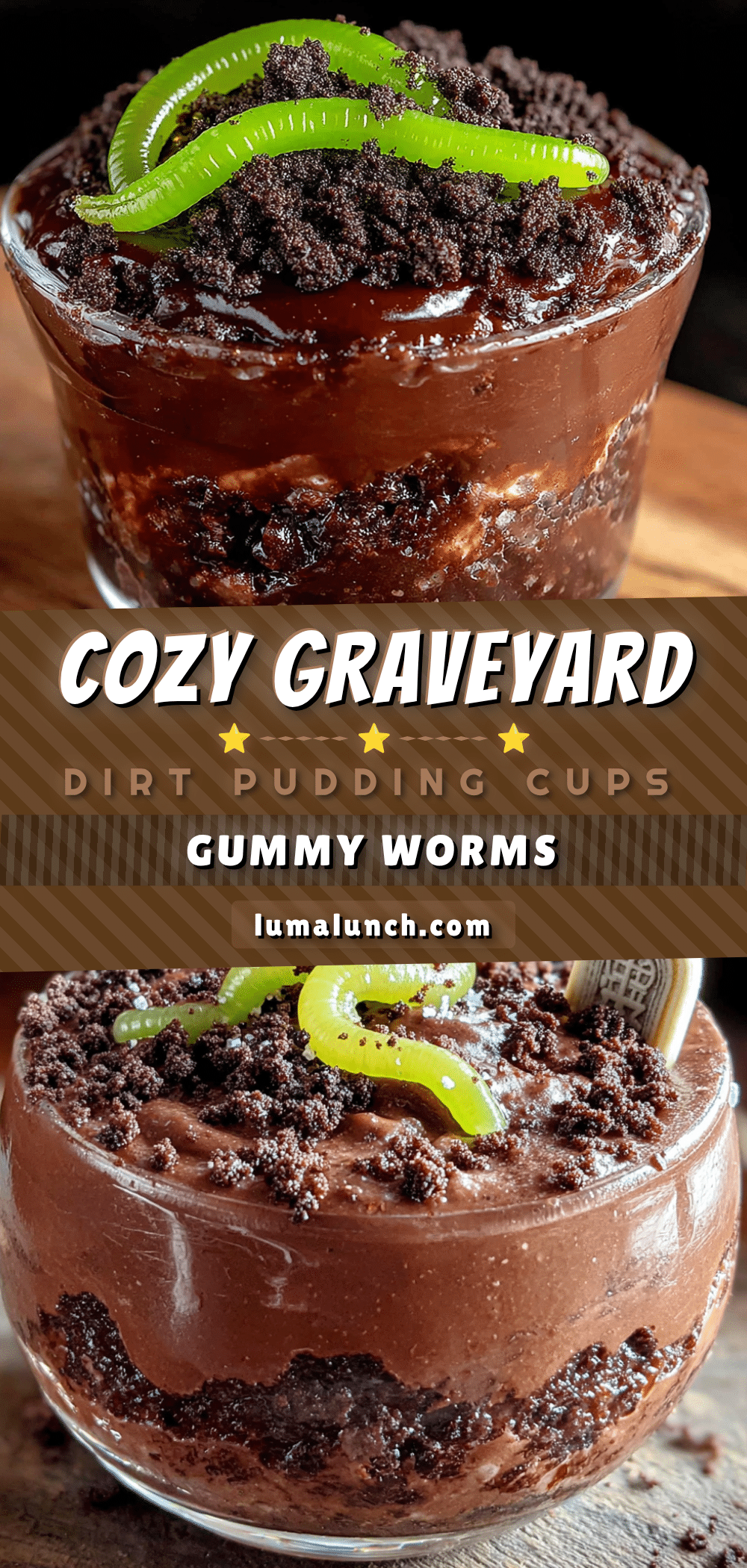 cozy graveyard dirt pudding cups recipe
