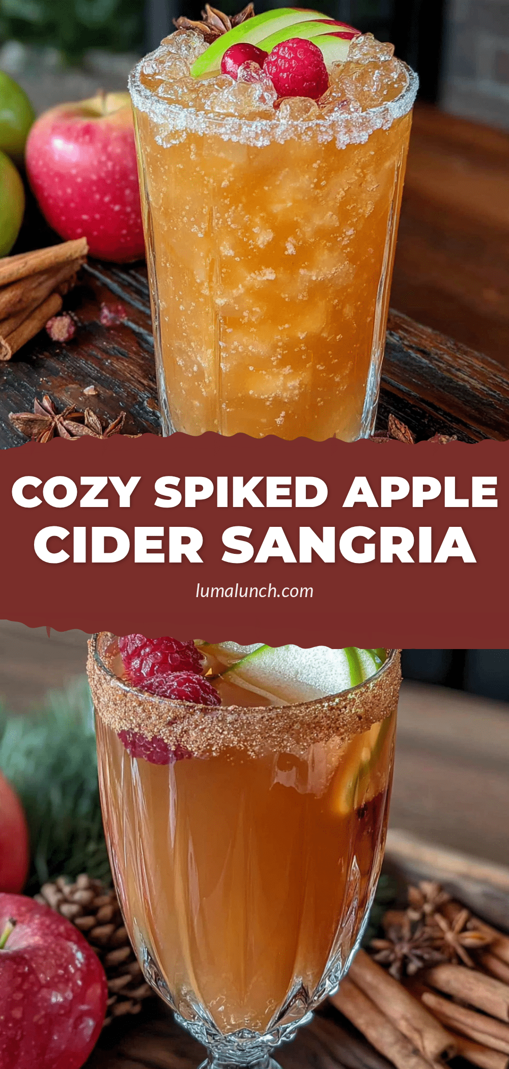 cozy spiked apple cider sangria recipe