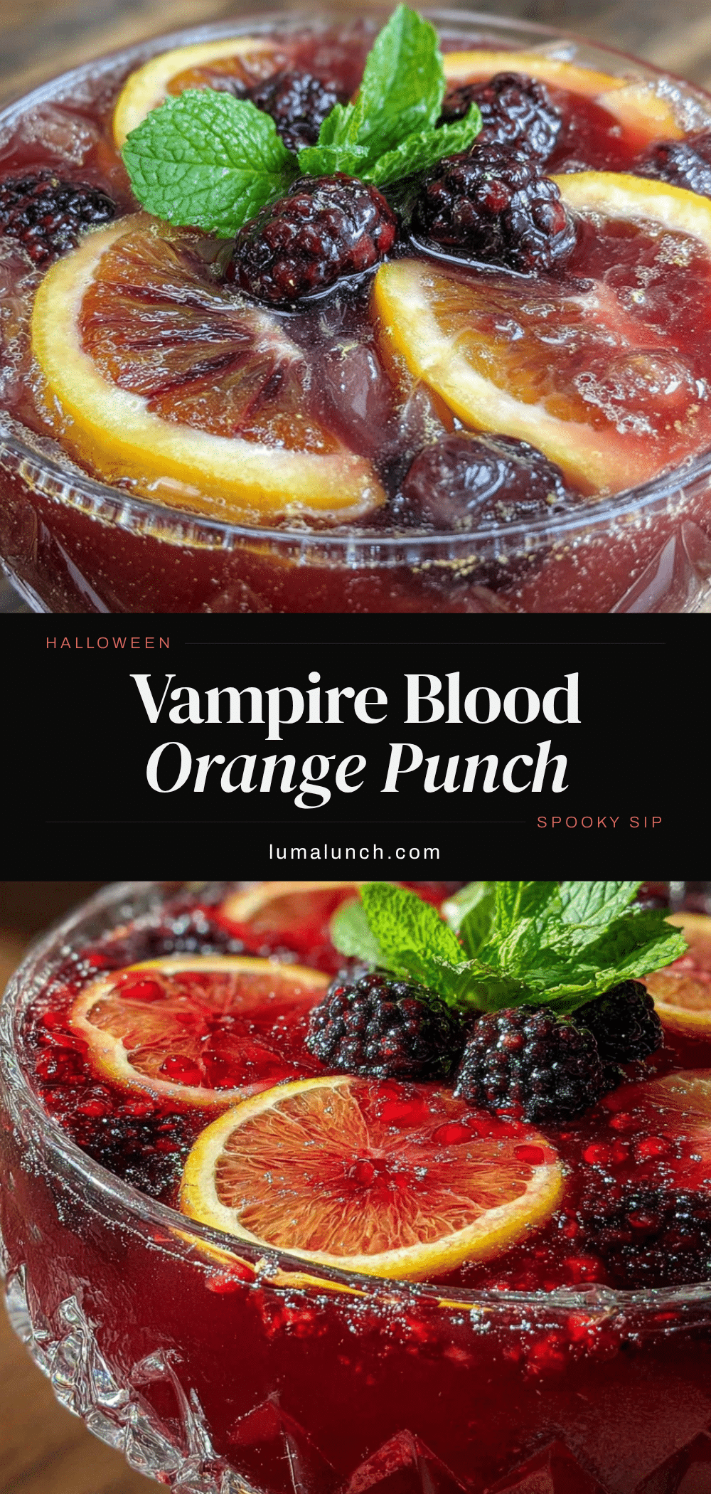 cozy vampire blood orange punch recipe