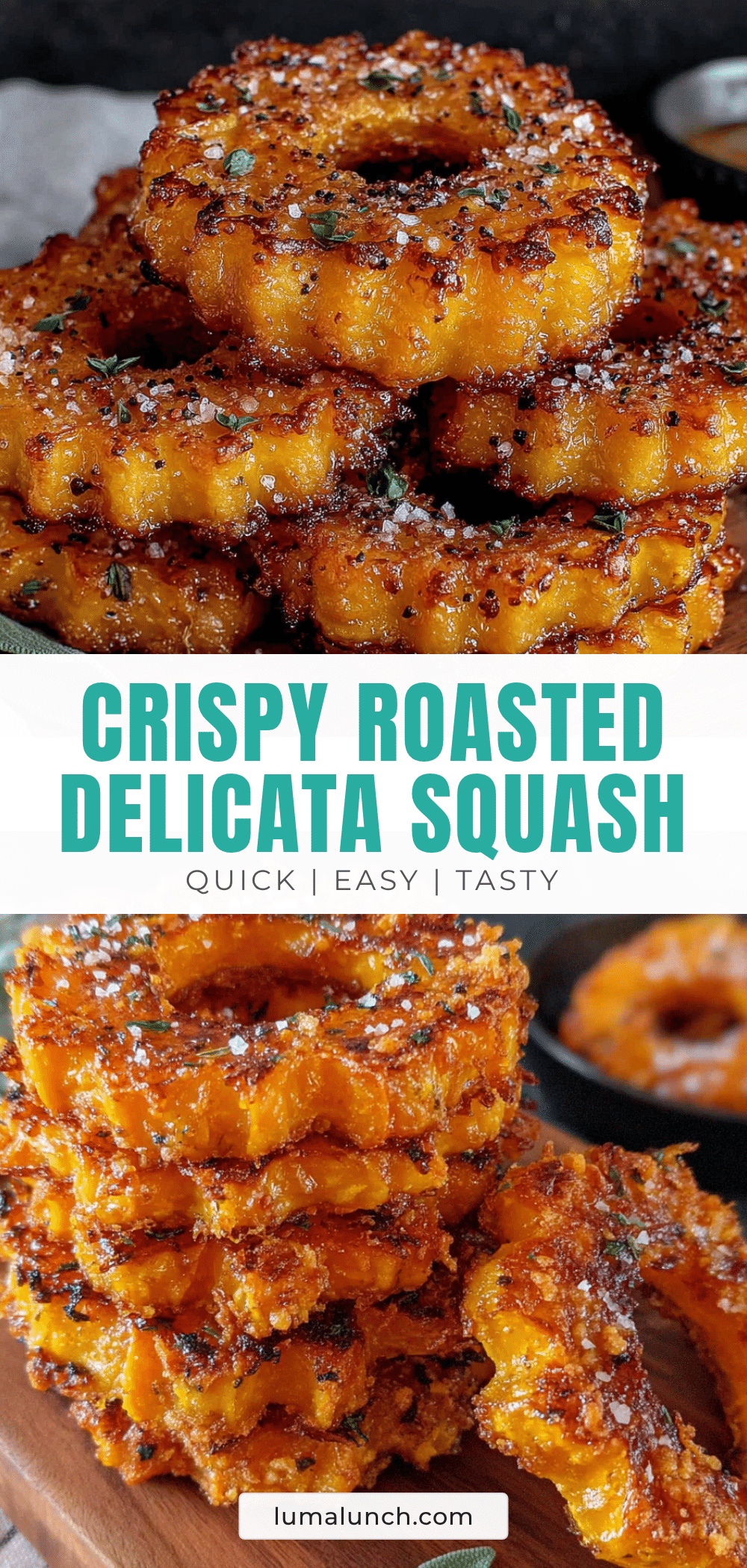 crispy roasted delicata squash rings recipe
