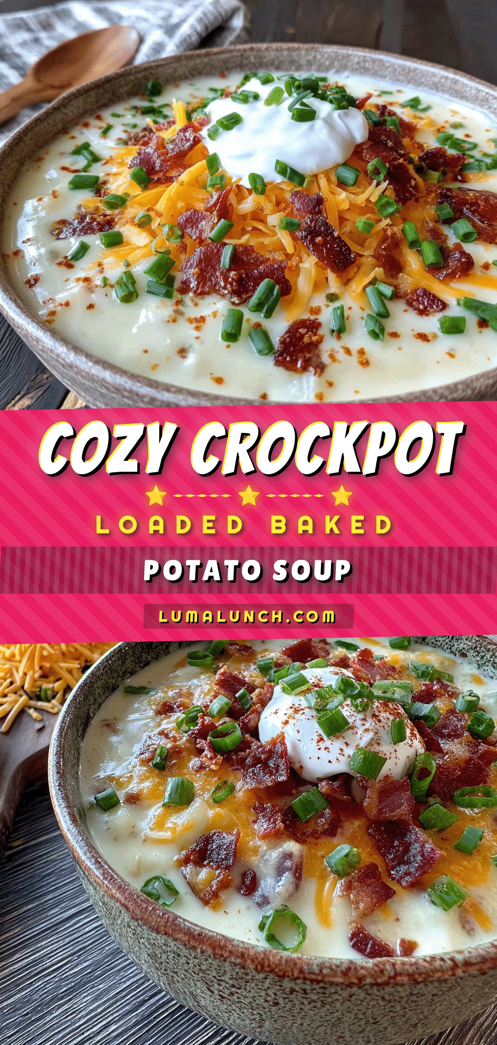 crockpot loaded baked potato soup recipe