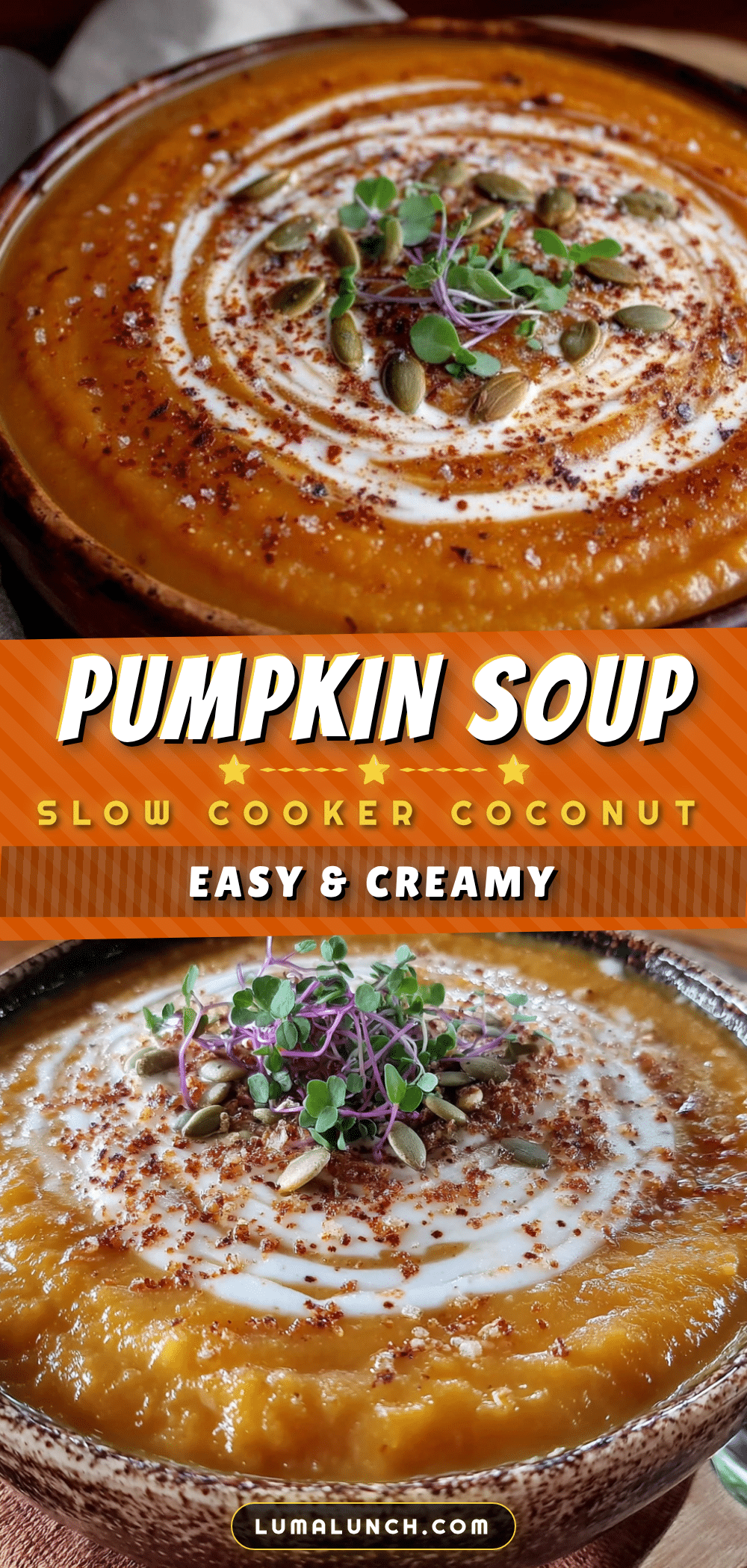 easy slow cooker pumpkin soup with coconut milk recipe
