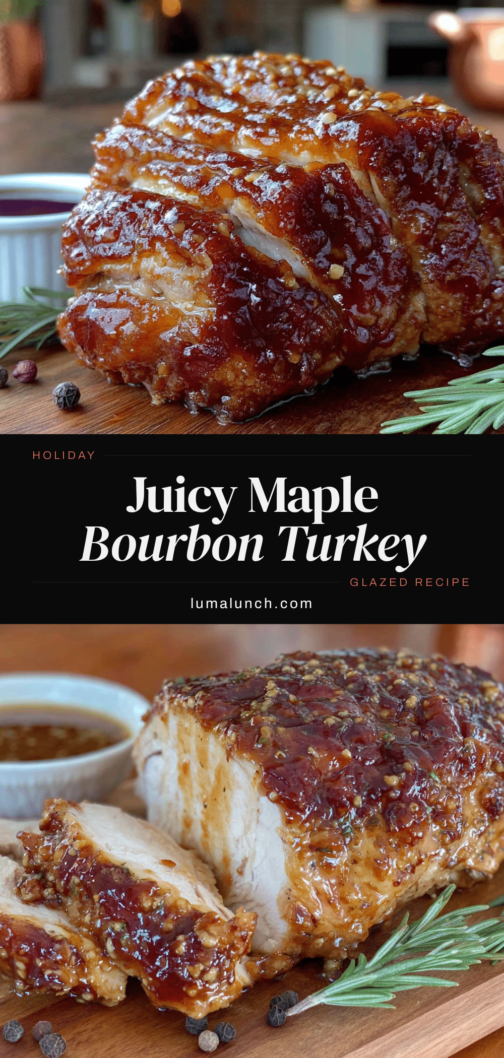 maple bourbon glazed turkey breast recipe