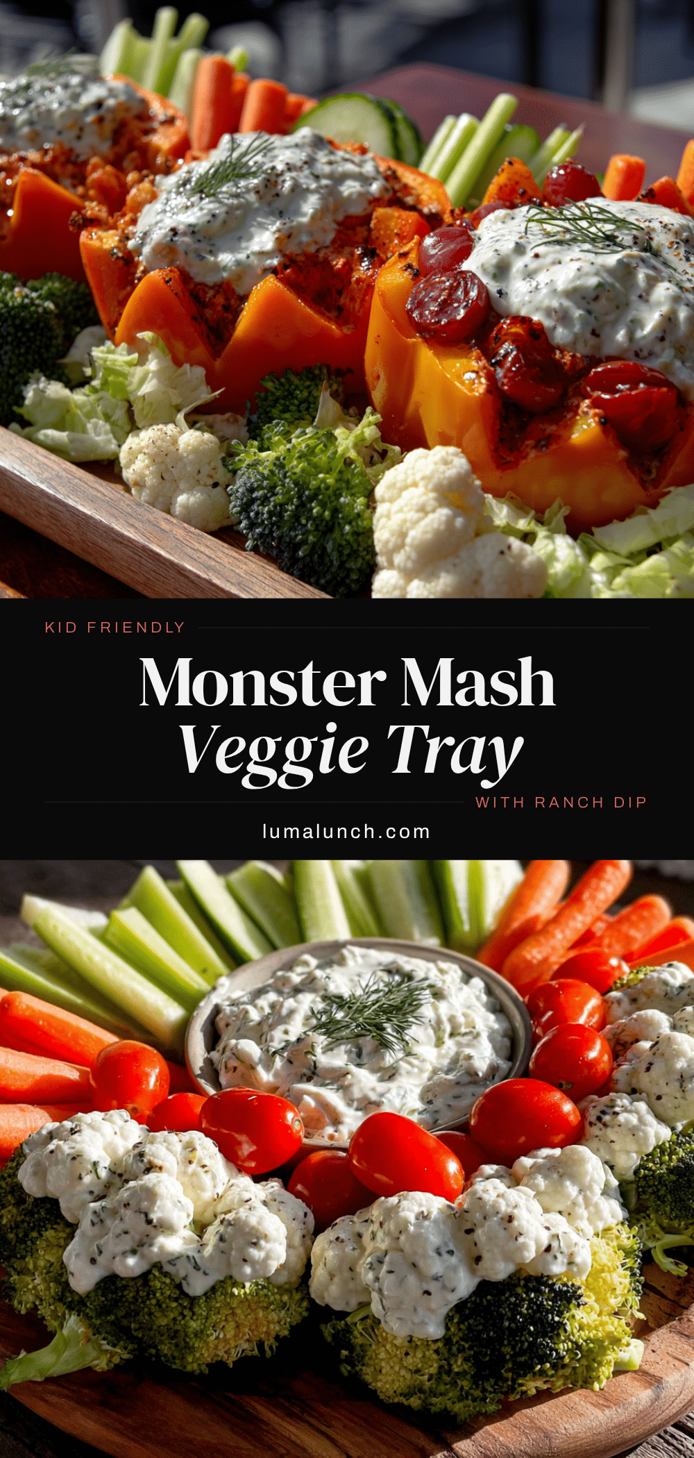 monster mash veggie tray recipe