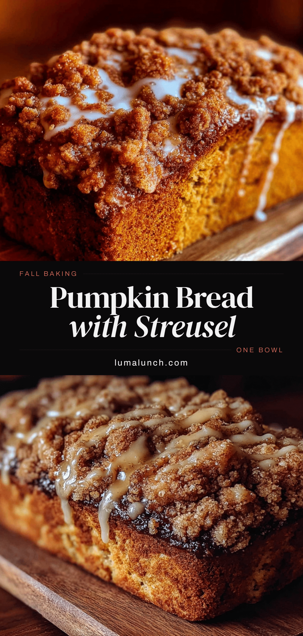 pumpkin bread with cinnamon streusel recipe