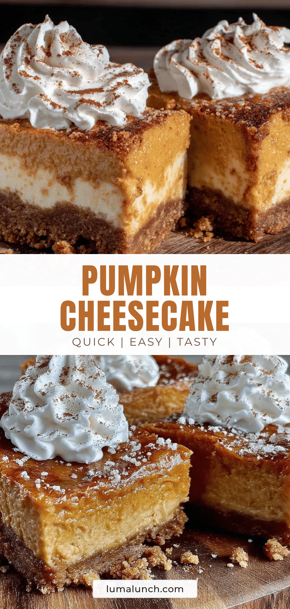 pumpkin cheesecake bars recipe