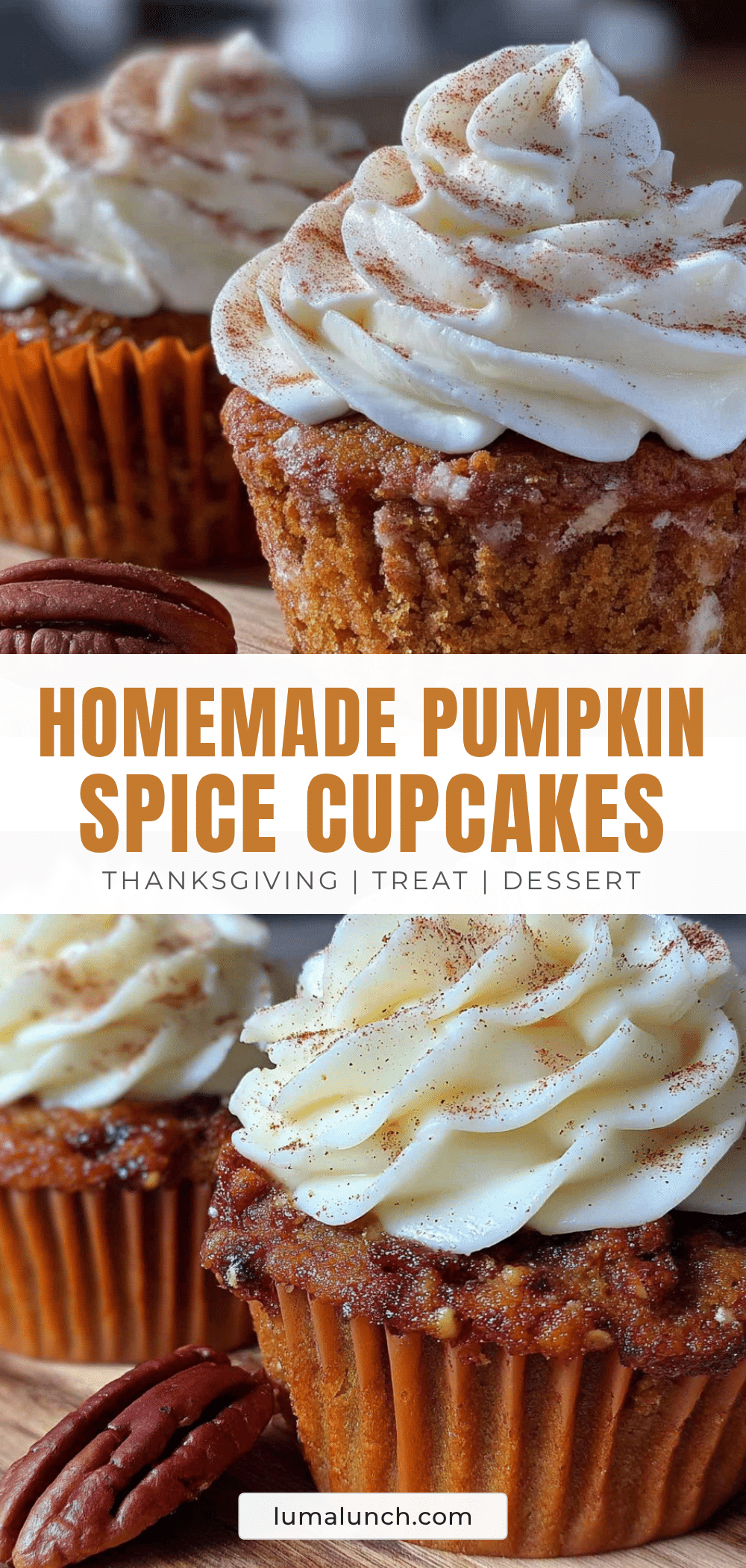 pumpkin spice cupcakes recipe