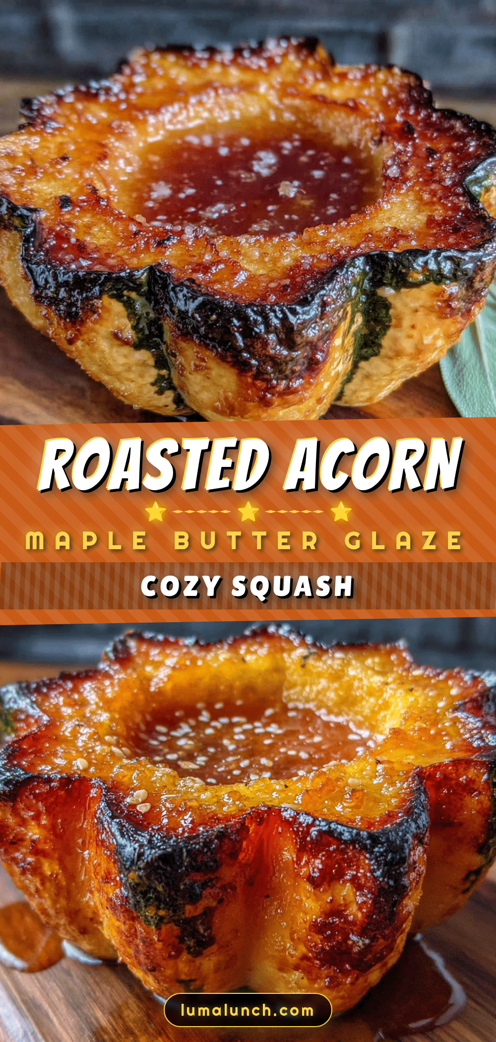 roasted acorn squash with maple butter glaze recipe