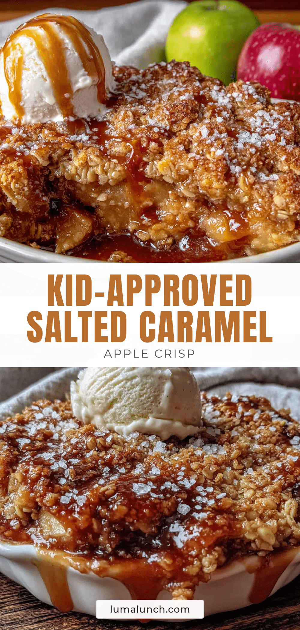 Salted Caramel Apple Crisp recipe
