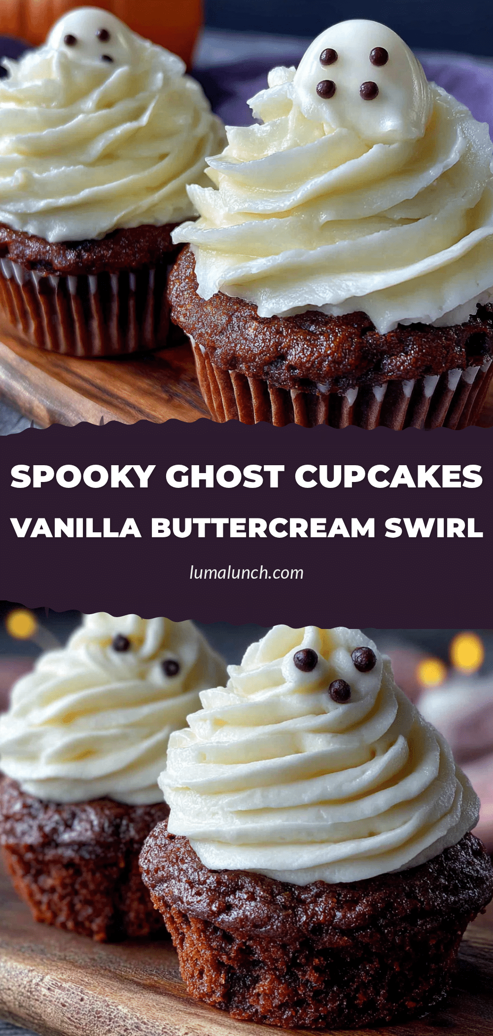 spooky ghost cupcakes recipe