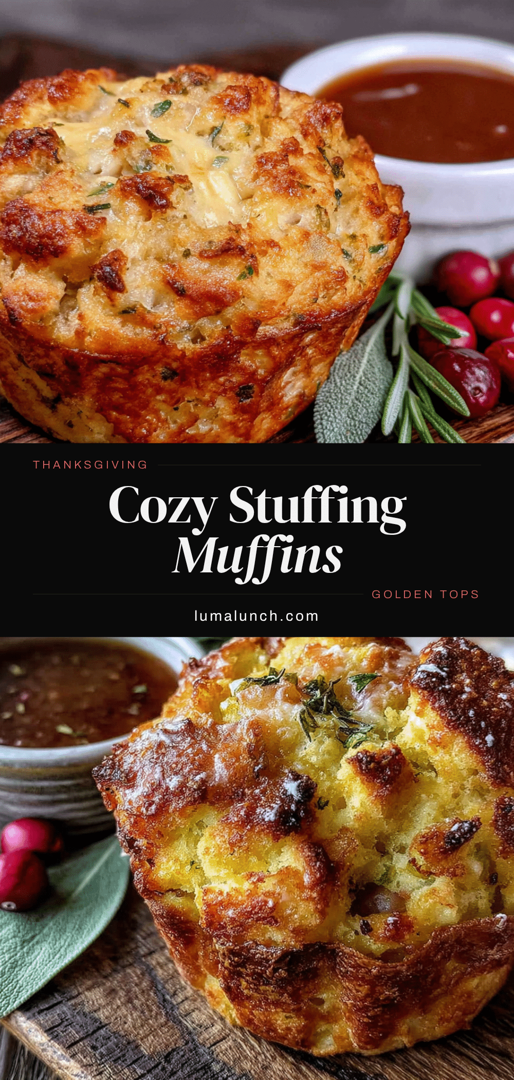 Thanksgiving stuffing muffins recipe