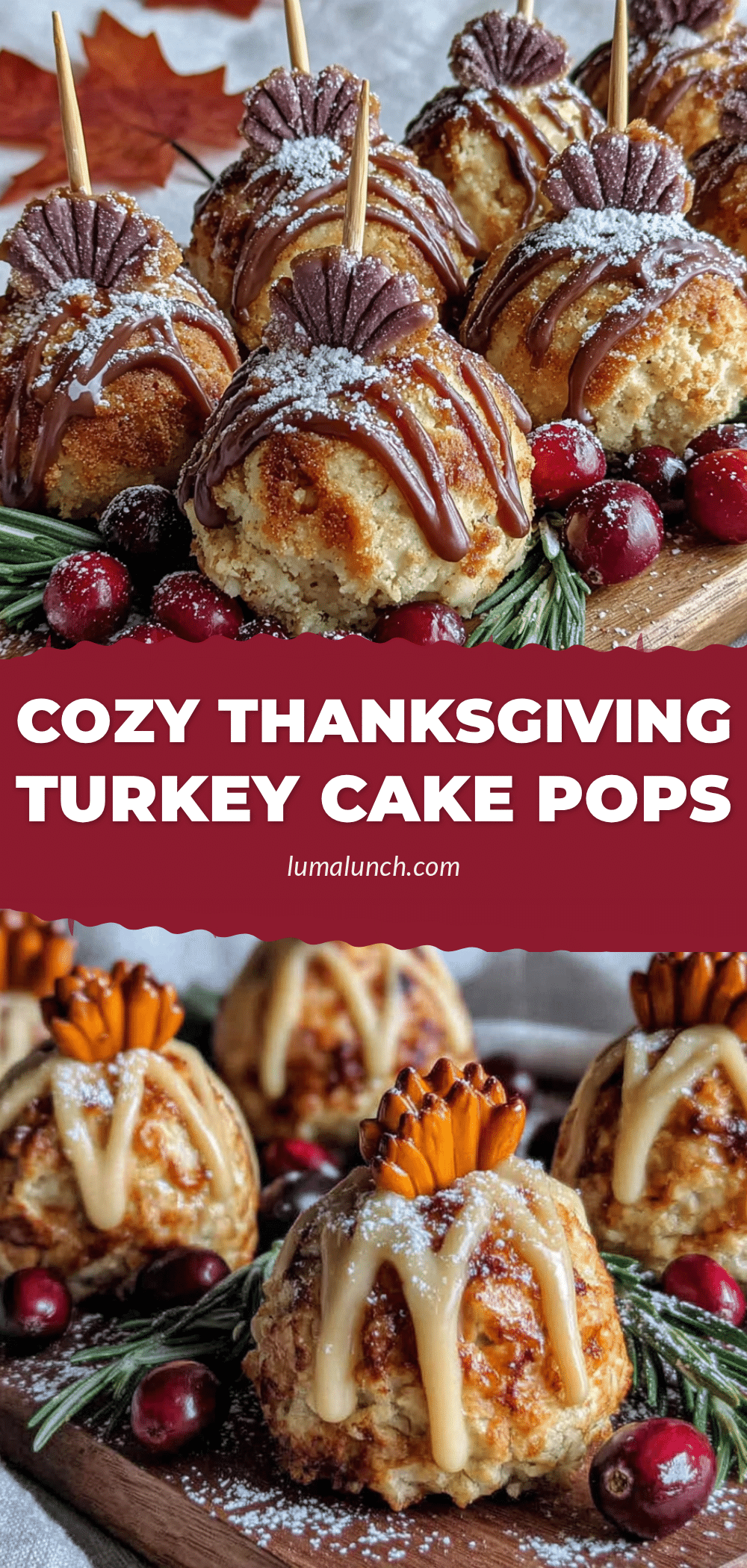 Thanksgiving Turkey Cake Pops recipe